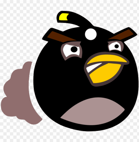 angry birds characters black Transparent PNG pictures for editing