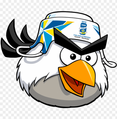 angry birds hockey bird Transparent Background Isolated PNG Figure
