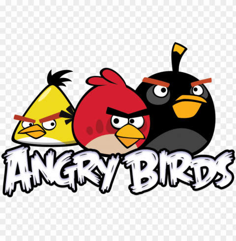 Angry Birds Logo HighResolution PNG Isolated On Transparent Background