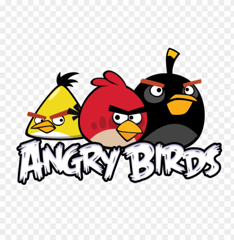 Angry Birds Logo Clear Background Isolated PNG Object