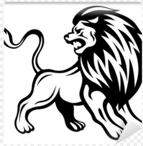 angry lion wall mural pixers we live to change - angry lion lion vector Isolated Subject in Clear Transparent PNG