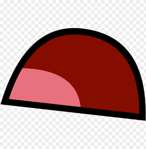 angry mouth open - bfdi pen mouth frow PNG Graphic with Clear Background Isolation