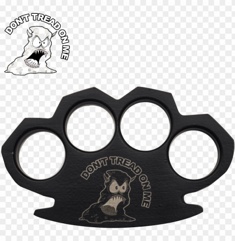 Angry Poo Dont Tread On Me Steam Punk Black Solid - Knuckle Busters Transparent PNG Picture