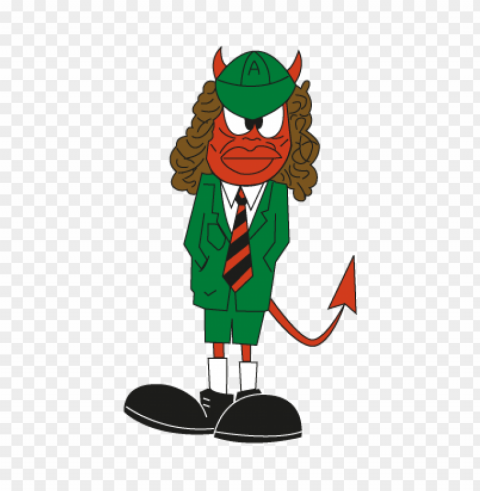 angus young devil vector free PNG transparent graphics for download