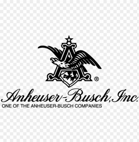 anheuser busch - anheuser busch logo black and white Isolated Artwork in HighResolution PNG