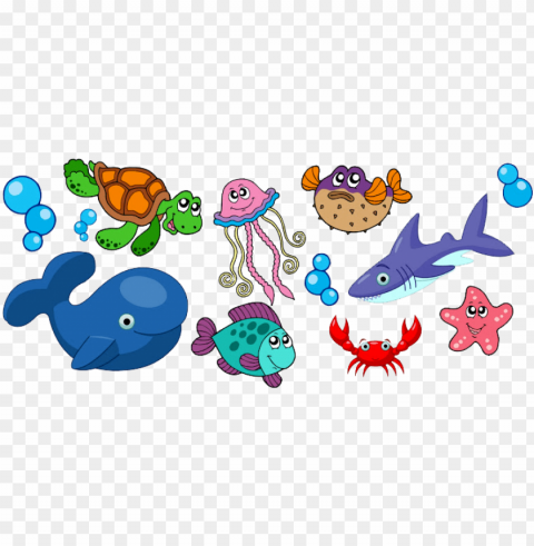 animais do fundo do mar - animais do fundo do mar Clear Background PNG Isolated Illustration