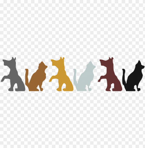 animals cat silhouette dog pets colors animal - happy mothers day to all mums PNG for social media