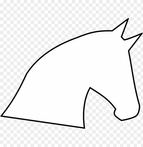 animals horse head outline profile - horse head drawing simple PNG clip art transparent background