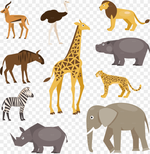 animals savannah animals savannah - african savanna animals Free PNG file