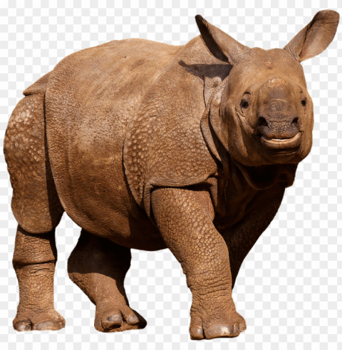 animals wild animals rhino panzer thick skin - zoo animals white background Transparent PNG image
