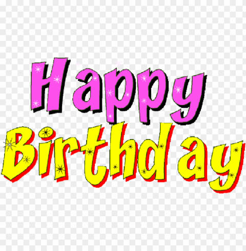 animated gif happy birthday Isolated Design Element in PNG Format