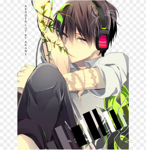 anime boy 4 - cute anime teen boys Isolated Object with Transparent Background PNG