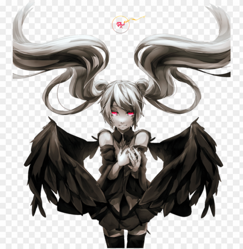 anime demon horns graphic stock - scary demon anime girl PNG transparent images for printing