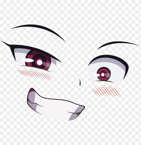 anime eyes and blush PNG transparent images bulk