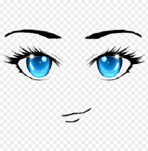 Anime Face Blue Eyes PNG Transparent Photos Comprehensive Compilation