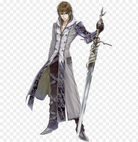anime male with sword Isolated Illustration in Transparent PNG PNG transparent with Clear Background ID 08d7d649