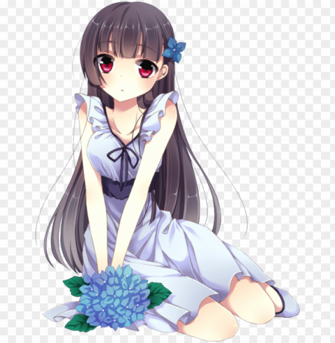 anime clipart - anime girl hd Isolated Artwork on Transparent PNG