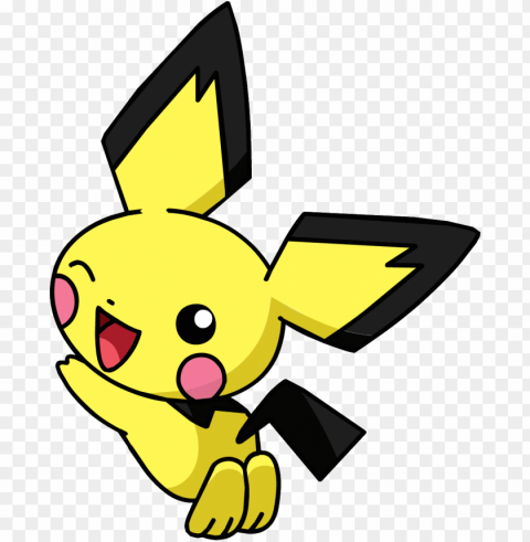 anime pokemon transparent - pokemon pichu Isolated Graphic on Clear Background PNG