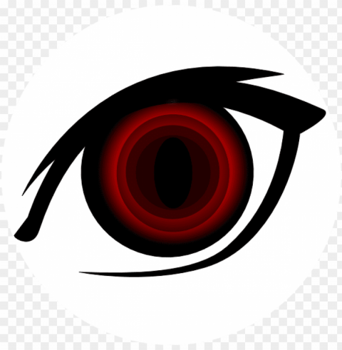 anime red eye Clear Background PNG Isolated Illustration