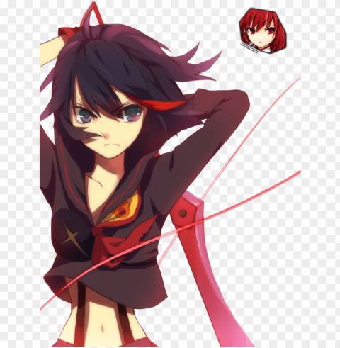 anime render kill la kill Transparent PNG Isolated Artwork PNG transparent with Clear Background ID 047041c0