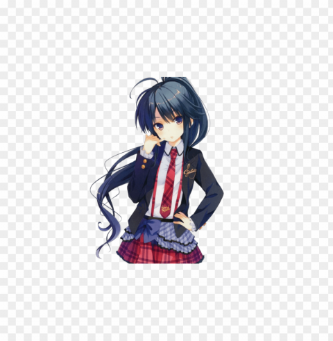 anime school girl PNG images with alpha transparency layer