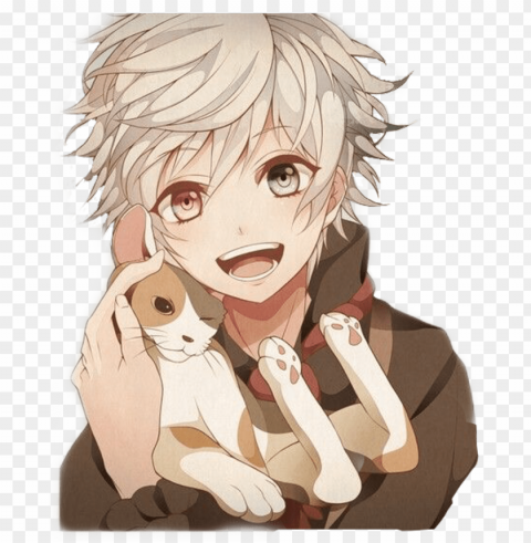 #animeboy #boyanime #cat #catboy #withcat #kitty #cats - anime boy and cat PNG transparent photos comprehensive compilation