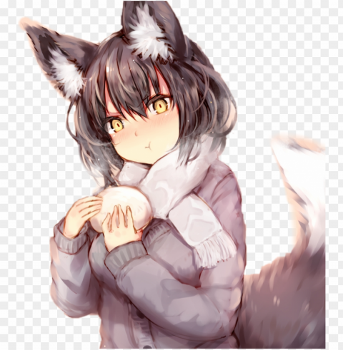 animewolfgirl wolf girl kelly girls grey gray anime - gray wolf anime wolf girl Clear Background PNG Isolated Subject PNG transparent with Clear Background ID f00015e6