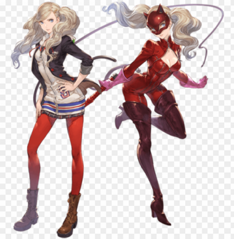ann takamaki panther npc - persona 5 granblue Isolated Artwork on Clear Transparent PNG