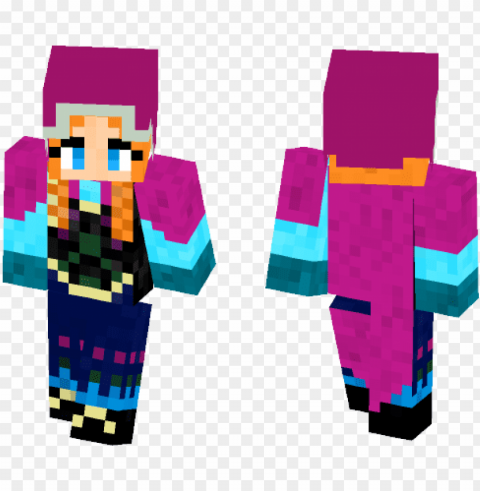 anna frozen - minecraft Isolated Icon on Transparent PNG PNG transparent with Clear Background ID 144795d4