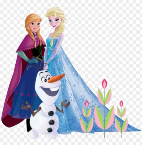 Anna Olaf Y Elsa Olaf Frozen Elsa Cartoons Animated - Elsa Anna Olaf PNG Artwork With Transparency
