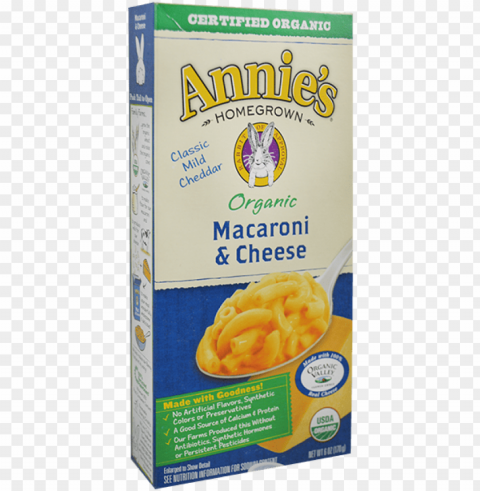 annie's homegrown mac & cheese organic classic blue - convenience food PNG with Isolated Object