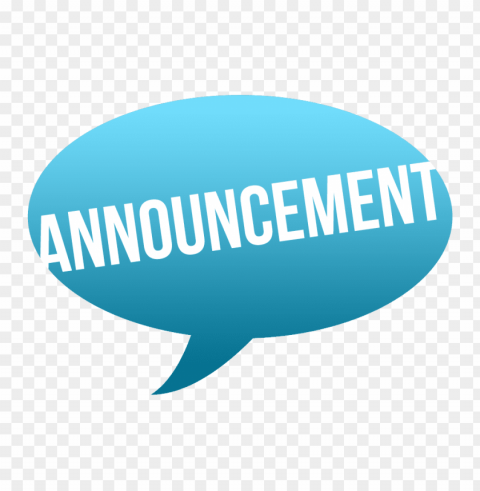 announcement logo PNG Isolated Object with Clarity