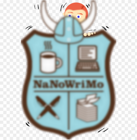 anowrimo badge nervous PNG images free download transparent background