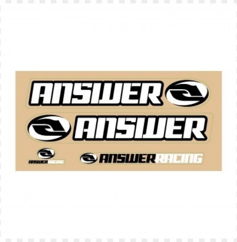 answer racing logo vector PNG with clear background extensive compilation