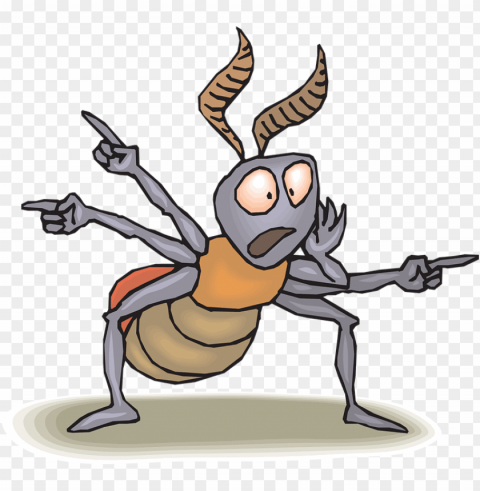 ant clipart scary - pointing ant PNG images with transparent space