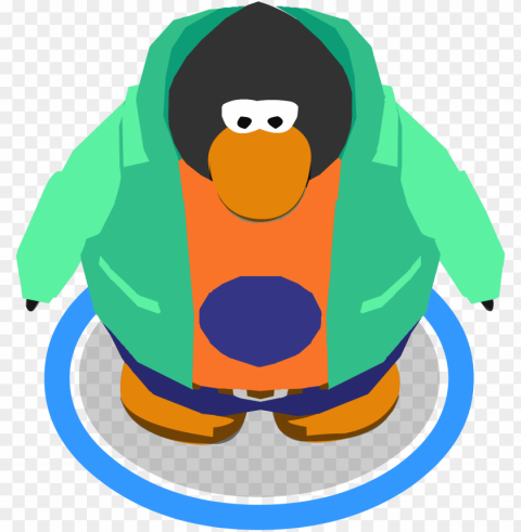 antarctic sun outfit in-game - club penguin ninja Isolated Graphic on HighQuality Transparent PNG