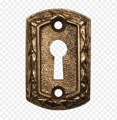 antique cast keyhole Isolated Item with Clear Background PNG