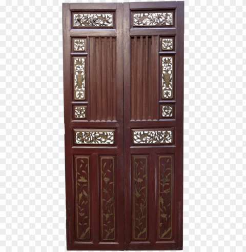 antique chinese hand carved wooden doors - chinese wooden doors Clear image PNG