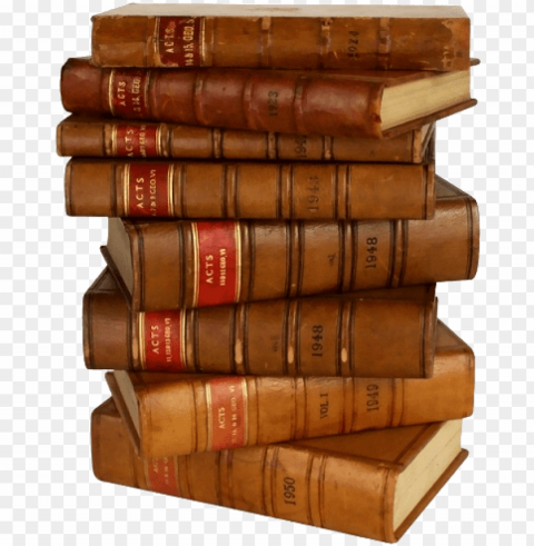 antique english law books stack - stack of law books PNG Graphic with Clear Background Isolation