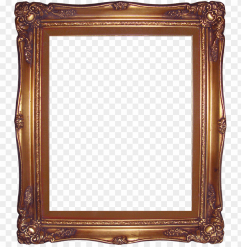 antique gold frame Isolated Subject on HighResolution Transparent PNG