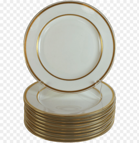 antique minton for tiffany new york raised gold band - plate PNG for free purposes