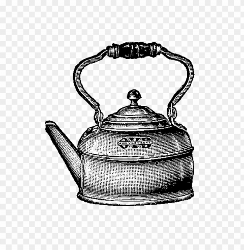 antique tea pot PNG files with alpha channel