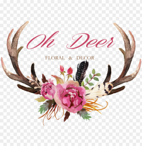 antlers with flowers jpg freeuse download - antlers and flowers clipart PNG images with transparent elements pack