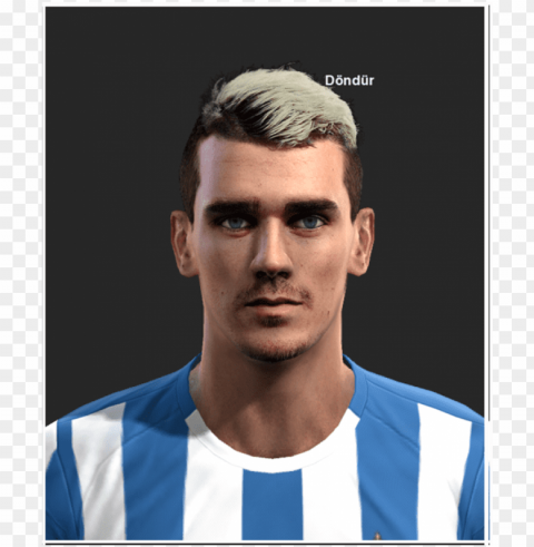 antoine griezmann face pack pes 2013 by ilhan - griezmann face pes 2013 Isolated Subject in Transparent PNG