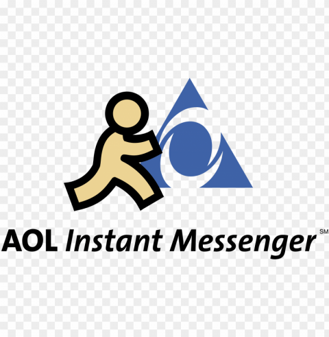 aol instant messenger logo - instant messenger de aol PNG files with transparent backdrop