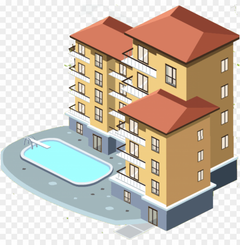 apartment Transparent PNG Illustration with Isolation