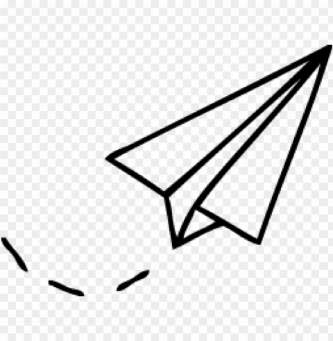 aper airplane tumblr - easy to draw paper airplane Clean Background Isolated PNG Character