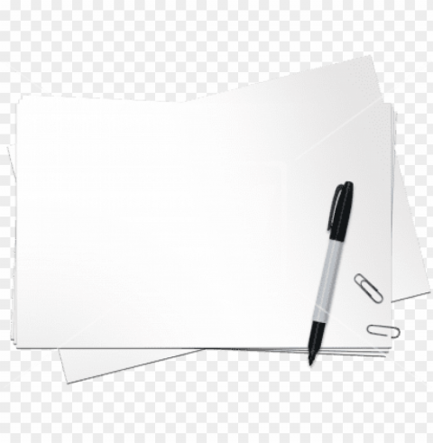 aper and pen - paper with pen PNG Image Isolated with Transparency