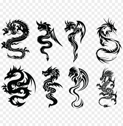 aper chinese dragon tattoo - dragon tattoo PNG Graphic Isolated with Clarity