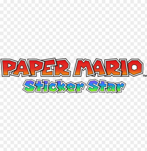 aper mario sticker star logo PNG Graphic with Clear Background Isolation